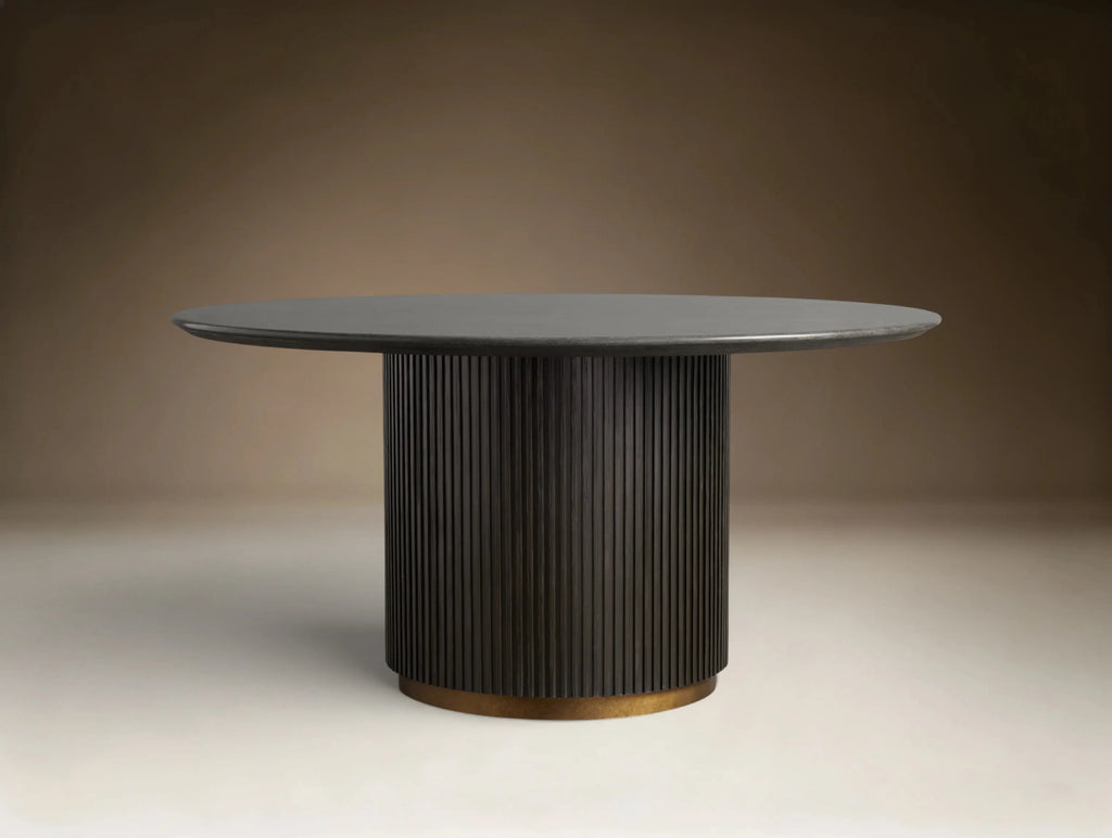 Finnie Round Wood Dining Table