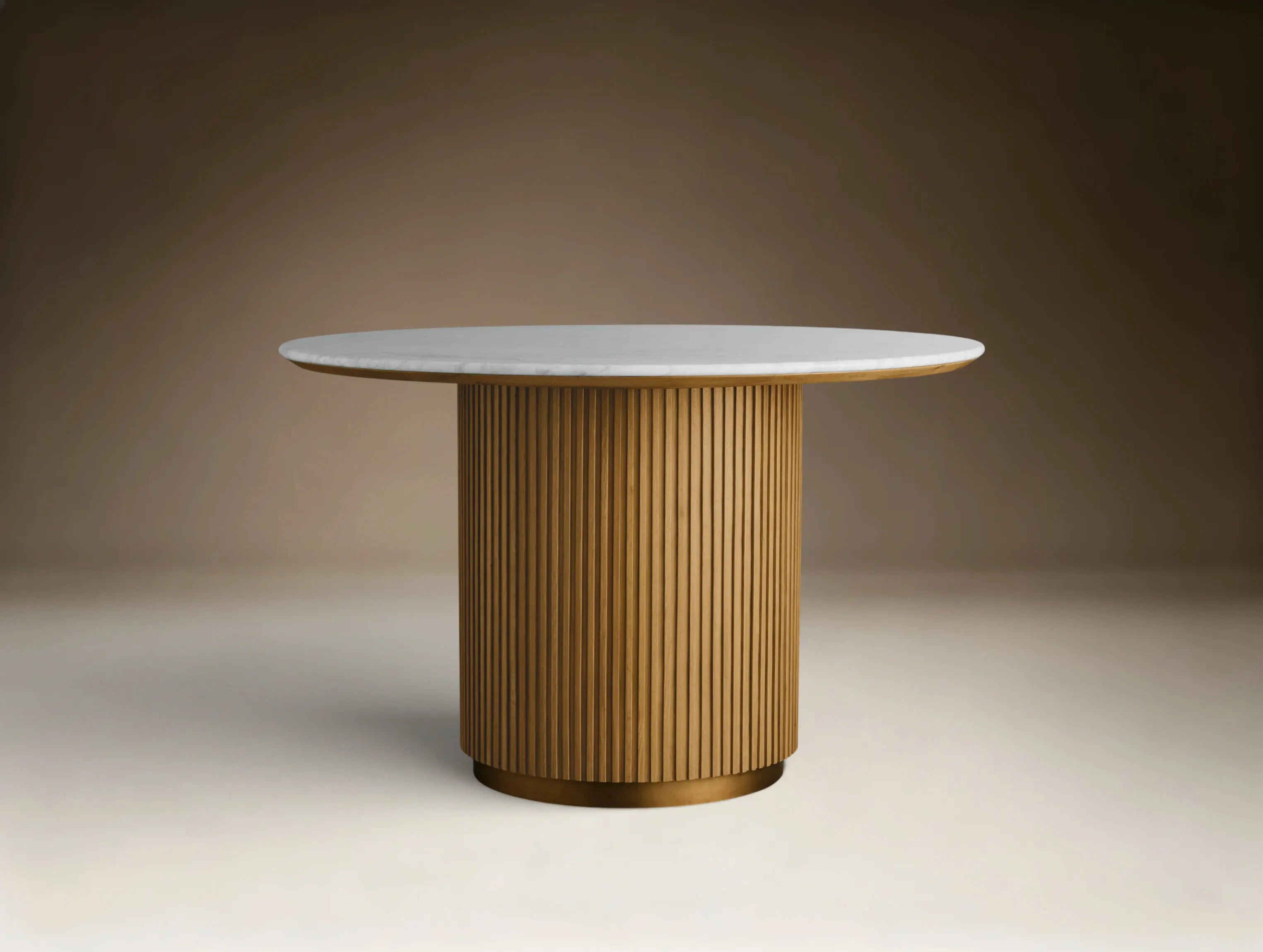 Finnie Round Wood Dining Table