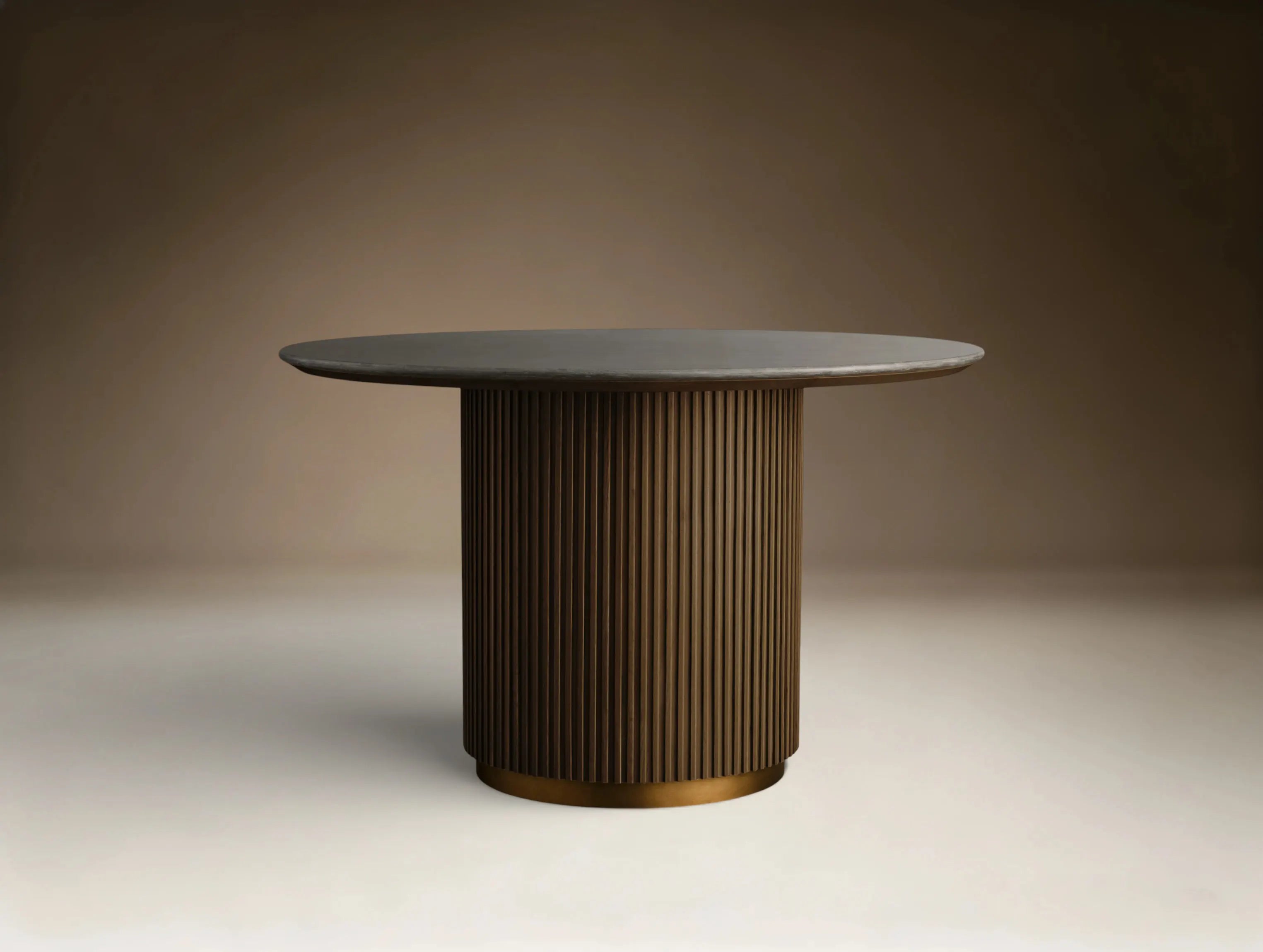 Finnie Round Wood Dining Table