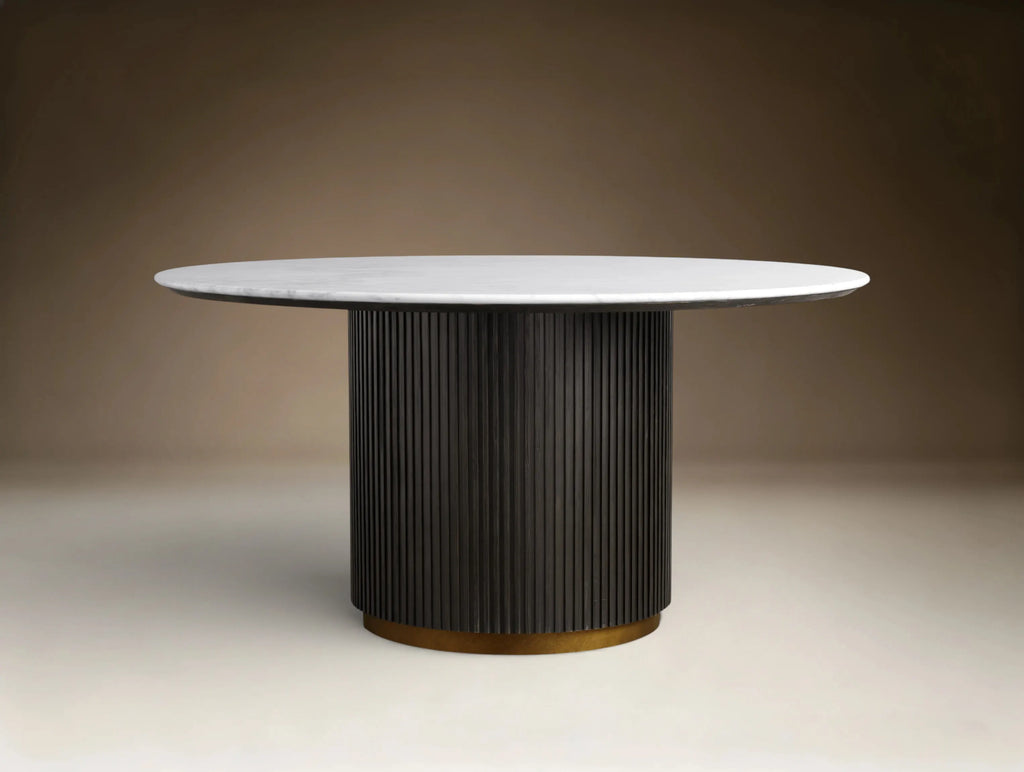 Finnie Round Wood Dining Table