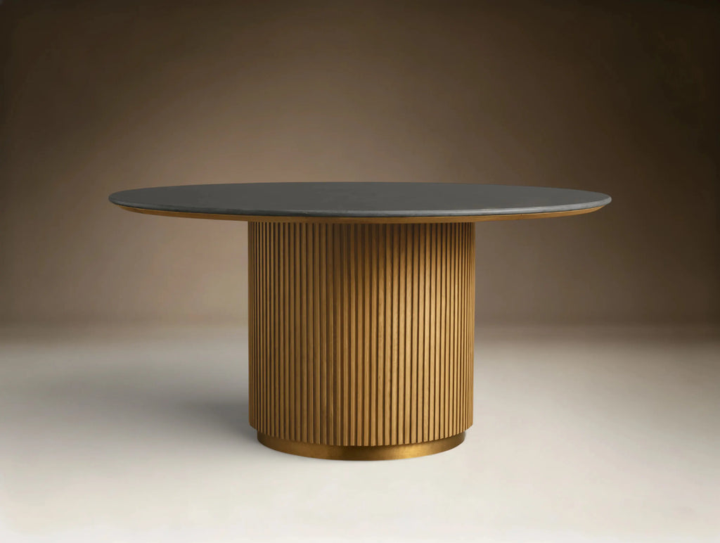 Finnie Round Wood Dining Table