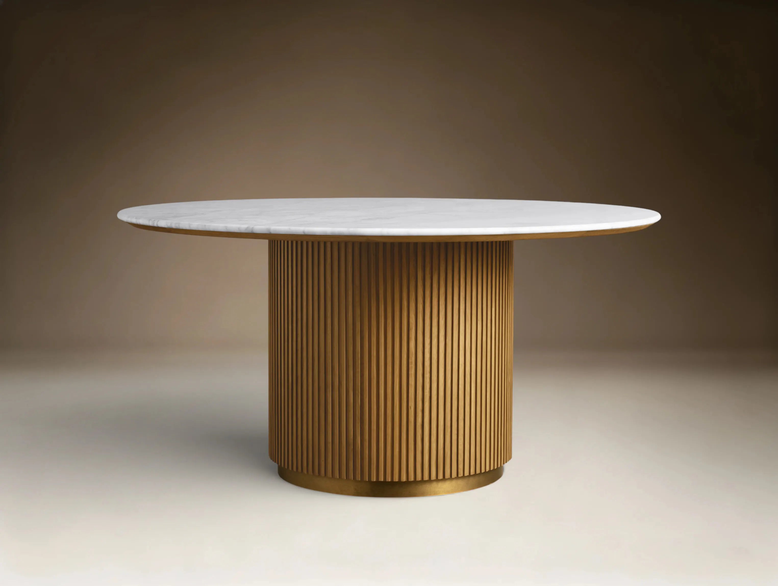 Finnie Round Wood Dining Table