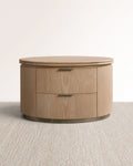 Cattaneo Wood Oval Nightstand