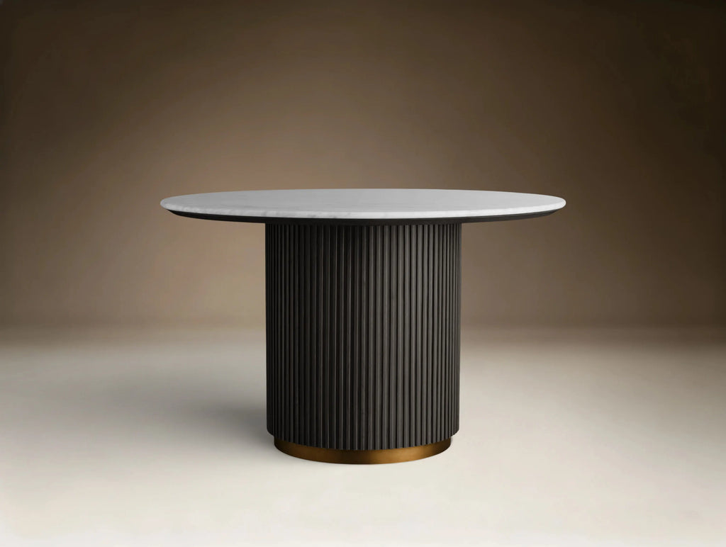 Finnie Round Wood Dining Table