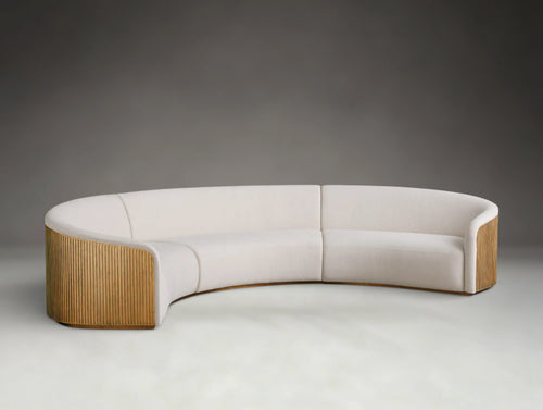 Finnie Three-Piece Curved Sectional