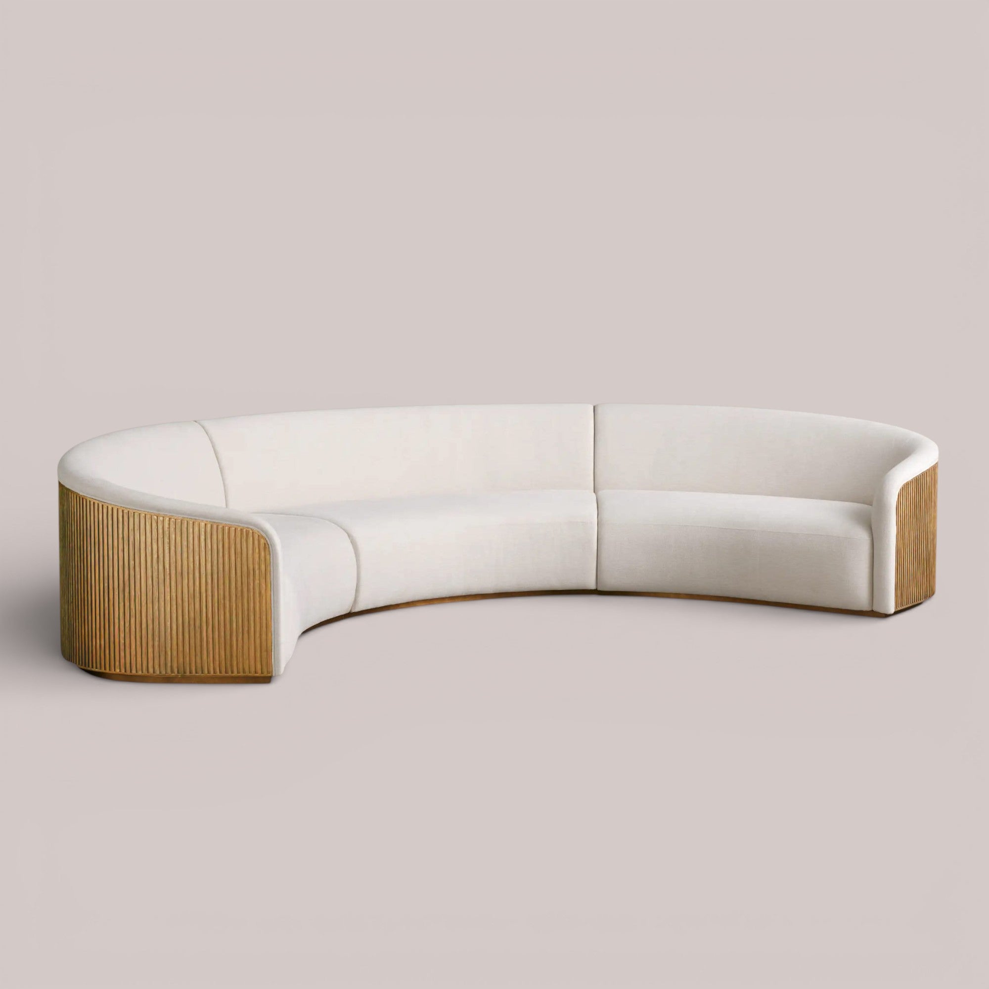 Finnie Three-Piece Curved Sectional